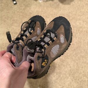 Merrill Kids Unisex Outdoor Adventure Hiking Shoes - Brown and Black